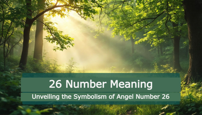 26 Number Meaning