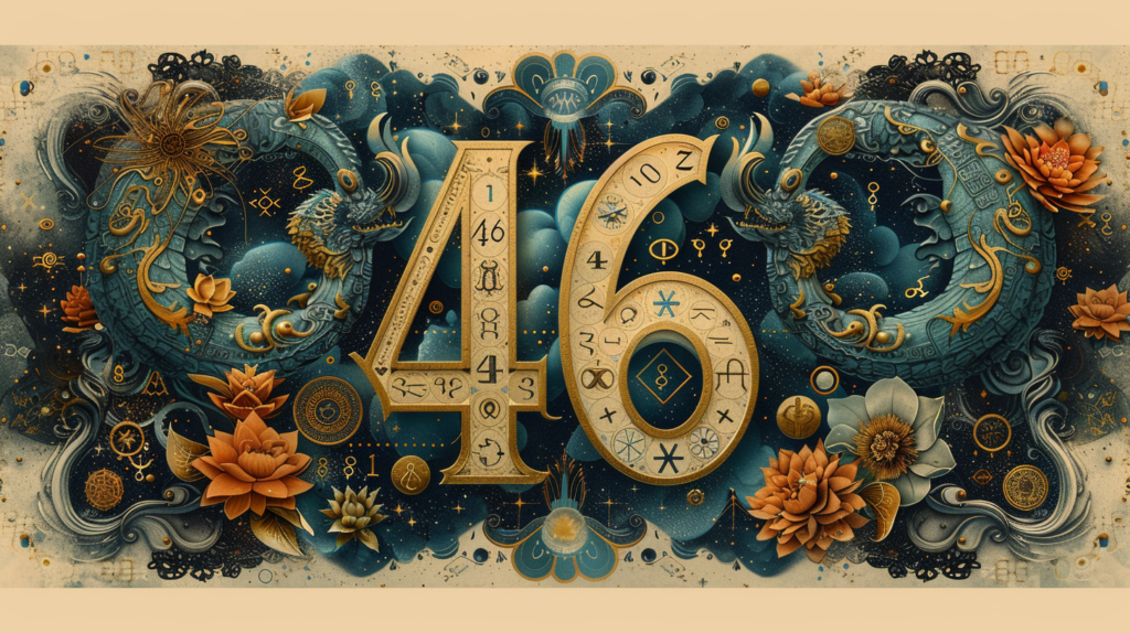 Flat design of mystical numerology charts