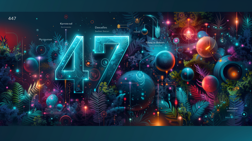 Flat design illustrating the significance of number 47